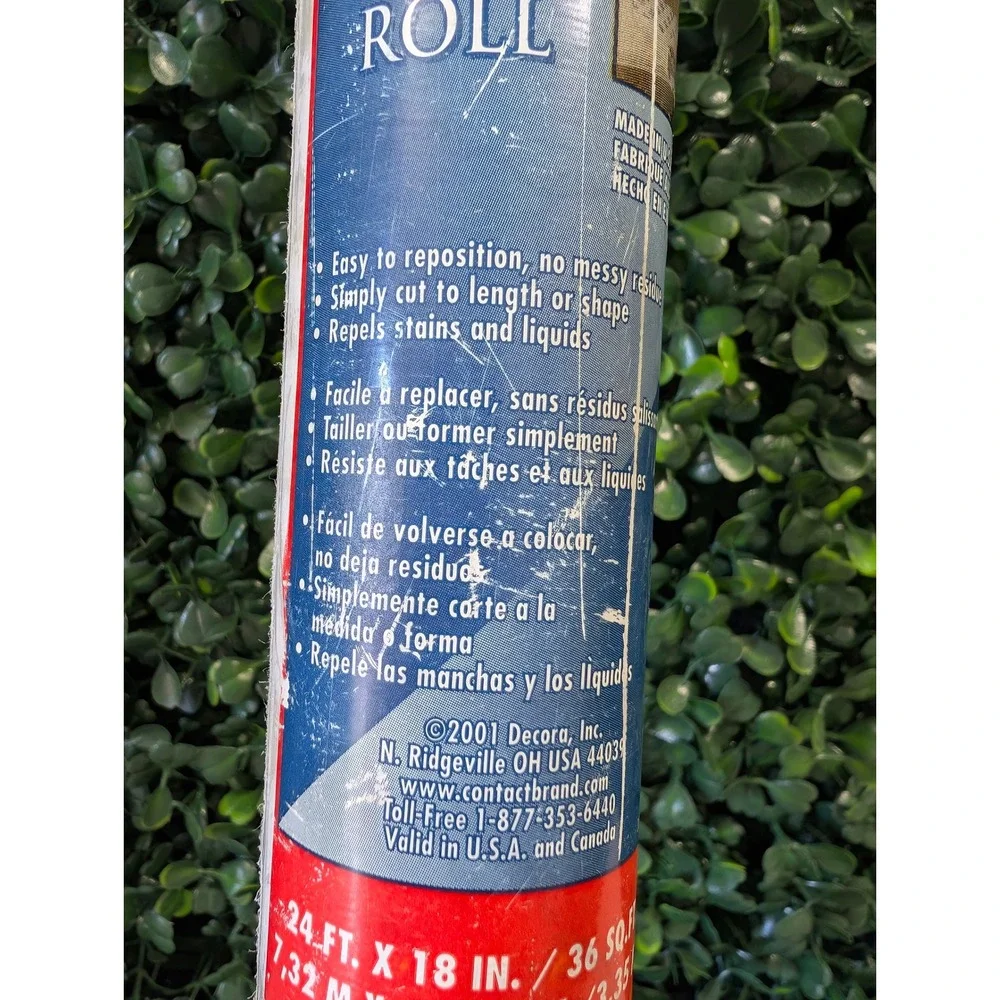 Con-Tact Brand Marble Decorative Covering 24Ft Roll Self Adhesive Y2K